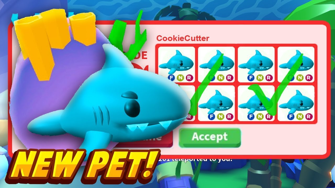 SHARK PUPPY TRADING VALUE in Adopt Me! Summerfest Pets #adoptme 